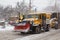 Large Truck with Snowplow and grit