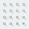 Large vector magnifying glass icons