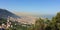 Large view  of  Beyrouth, Kaslik, jounieh and  Harissa in front of mediterranean see, in Lebanon