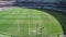 Large view from the stands of Melbourne Cricket Ground field during a footy game