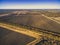 Large vineyard in winter in Riverland.