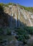 Large waterfalls at lake Plitvice