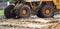 Large wheel loader wheel chassis, loader