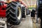 large wheels for tractors and kamaz to a factory for the production of agricultural machinery