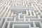 A large white maze, photorealistic image.