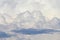 Large white structure Cumulonimbus calvus clouds