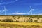 Large Windmill Turbines Wind Farm Project Monticello Utah