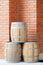 Large wine barrels