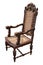 Large wooden antique chair. Beautiful work by a wood craftsman