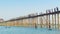 Large wooden bridge. Local fishing and swim. U Bein Bridge