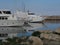 Large yachts waiting at the marina in Larnaka