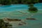 Largest Calcification ponds at Huanglong, Sichuan, China