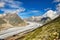 Largest and longest glacier in Euopra, Valais Switzerland. fantastic view and panorama. Aletsch arena