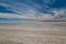 The largest salt flat in the world. Uyuni