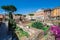 Largo di Torre Argentina, square in Rome Italy with four Roman Republican temples and the remains of