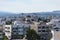 Larnaca city panorama, Cyprus with the Panagia Faneromeni church in the background.