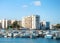 Larnaca marina, apartments, cityscape, Cyprus