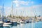 Larnaca marina, yachts, cityscape, Cyprus