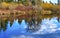 Larsen Lake Reflection Blueberry Farm Park Bellevue Washington