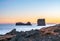 Larva rock near Dyrholaey arch in Iceland