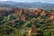 Las Medulas landscape. Ancient roman gold mines in Leon, Spain.