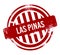 Las Pinas - Red grunge button, stamp