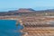 Las Salinas de Janubio, in Lanzarote, Canary Islands, Spain