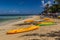 LAS TERRENAS, DOMINICAN REPUBLIC - DECEMBER 4, 2018: El Portillo beach in Las Terrenas, Dominican Republ