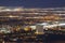 Las Vegas aerial view at night, NV, USA