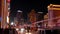 Las Vegas Boulevard - The Strip at night - LAS VEGAS, UNITED STATES - OCTOBER 31, 2023