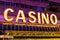 Las Vegas - Circa July 2017: Neon Casino Sign at the Fremont Street Experience. Fremont Street is the anchor of Downtown II