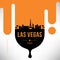 Las Vegas Modern Web Banner Design with Vector Skyline