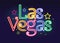 Las Vegas neon sign vector illustration