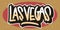 Las Vegas Nevada Usa Hand Drawn Lettering Vector Design.