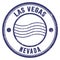 LAS VEGAS - NEVADA, words written on blue postal stamp