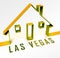 Las Vegas Real Estate Icon Depicts Houses And Homes In Nevada - 3d Illustration