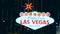 Las Vegas Strip Entrance Sign at Night.