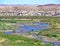 Las Vegas Wash carrying treated waste water to Lake Mead, Nevada