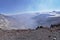 Lascar volcano crater with fumaroles