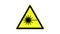 Laser beam warning symbol, animated, footage ideal for special effects and post-production