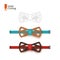 Laser cut bow-tie template for DIY. Vector silhouette with cute cat ears for cutting a bow tie on a cnc, lathe made of