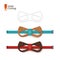 Laser cut bow-tie template for DIY. Vector silhouette with cute cat ears for cutting a bow tie on a cnc, lathe made of