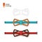 Laser cut bow-tie template for DIY. Vector silhouette with cute cat ears for cutting a bow tie on a cnc, lathe made of