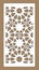 Laser cut decorative vector panel set. Jali design, cnc decor, interior design. Islamic, arabic laser cutting.