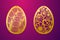 Laser Cut Happy Easter Egg. Vector stencil ornamental Easter egg