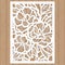 Laser cutting template. Wedding invitations or cards with floral ornament. Vector