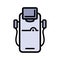 Laser epilation equipment icon color vector