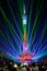 Laser light show on Guangzhou Tower