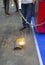 Laser metal cleaning. Metal cleaning with laser from rust. New modern innovative