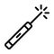 Laser Pen Vector Thick Line Icon For Personal And Commercial Use